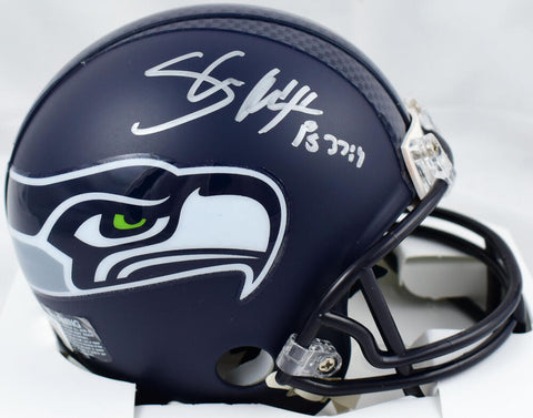 Shaun Alexander Autographed Seattle Seahawks Mini Helmet- Beckett W Hologram