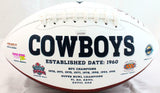 Marion Barber Autographed Dallas Cowboys Logo Football-JSA W *Black