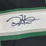 Framed Autographed/Signed Jalen Hurts 33x42 #1 Philadelphia Black Jersey JSA COA