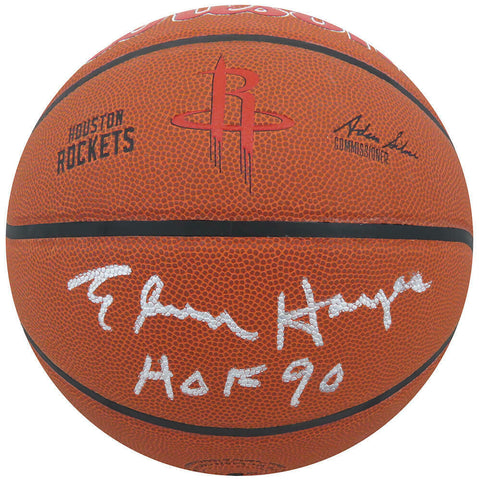 Elvin Hayes Signed Wilson Houston Rockets Logo NBA Basketball w/HOF'90 -(SS COA)