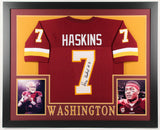 Dwayne Haskins Signed Washington Redskins 35x43 Custom Framed Jersey (JSA COA)