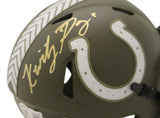 Kwity Paye Autographed Indianapolis Colts Salute Mini Helmet Beckett 38935