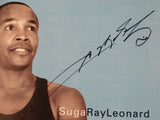 Sugar Ray Leonard Autographed Signed 12x18 Everlast Poster Photo PSA/DNA #Z83235