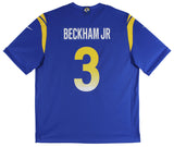 Rams Odell Beckham Authentic Signed Blue Nike Jersey Autographed BAS Witnessed 1