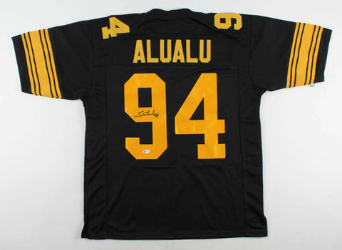 Tyson Alualu Signed Pittsburgh Steelers Color Rush Jersey (Beckett Hologram) D.E