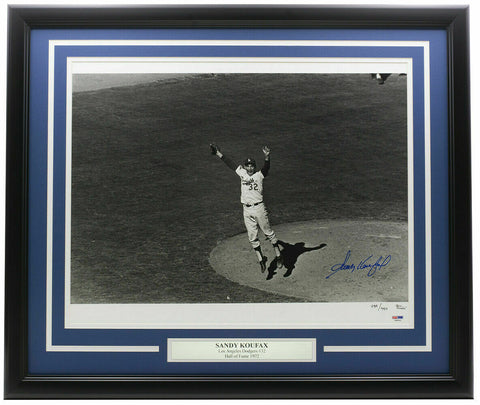 Sandy Koufax Signed Framed 16x20 Los Angeles Dodgers LE Baseball Photo PSA/DNA