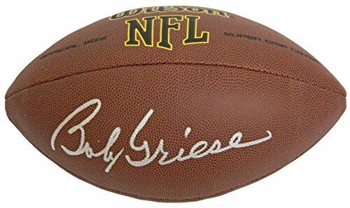 Bob Griese Signed DOLPHINS Wilson NFL Full Size Super Grip Football - SS COA