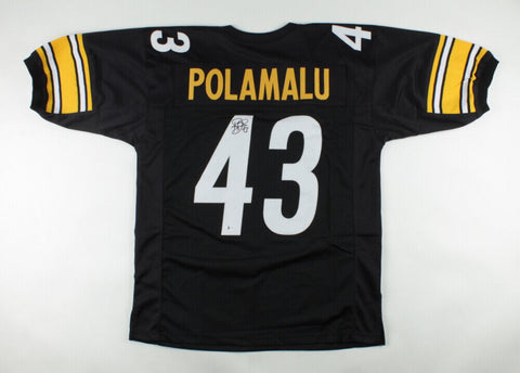 Troy Polamalu Signed Pittsburgh Steelers Jersey (Beckett) 8xPro Bowl Defsve Back