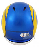 Kurt Warner Signed Los Angeles Rams Mini Helmet (Beckett) 4xPro Bowl Q.B.
