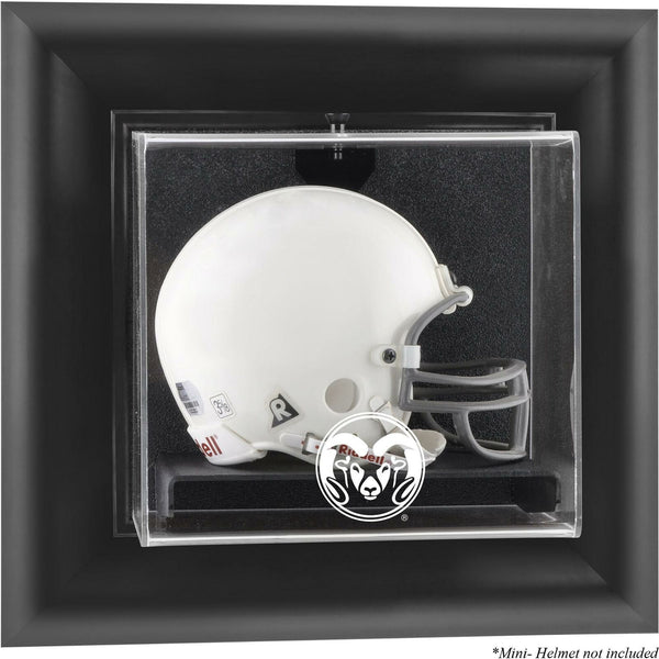 Colorado Rams Black Framed Wall-Mountable Mini Helmet Display Case - Fanatics