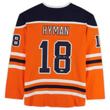 ZACH HYMAN Autographed Edmonton Oilers Breakaway Orange Jersey FANATICS