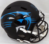 Christian McCaffrey Autographed Panthers AMP Full Size Helmet (Scuff) WA47391