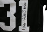 Donnie Shell Autographed/Signed Pro Style Black XL Jersey HOF Beckett 35529