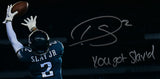 Darius Slay Autographed Eagles 16x20 Spotlight Photo w/Slay'd- Beckett W Holo