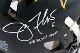 Joe Flacco/Ray Lewis Signed Ravens Speed Authentic F/S Helmetw/Insc.-JSA/Beckett