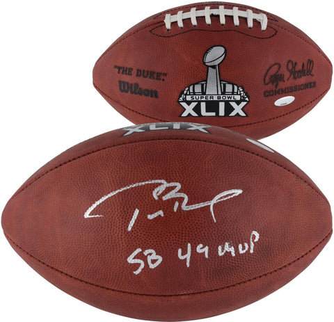 Tom Brady Patriots Signed Super Bowl XLIX Pro Football w/"SB 49 MVP" Insc