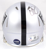 Eric Dickerson Signed Raiders Speed Mini Helmet W/ HOF *thin- Beckett W Hologram