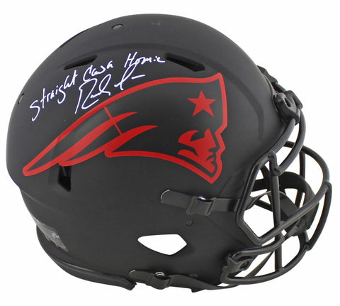 Patriots Randy Moss "SCH" Signed Eclipse Proline F/S Speed Helmet BAS Witnessed