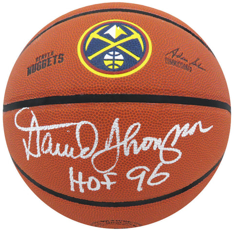 David Thompson Signed Wilson Denver Nuggets NBA Basketball w/HOF'96 - (SS COA)
