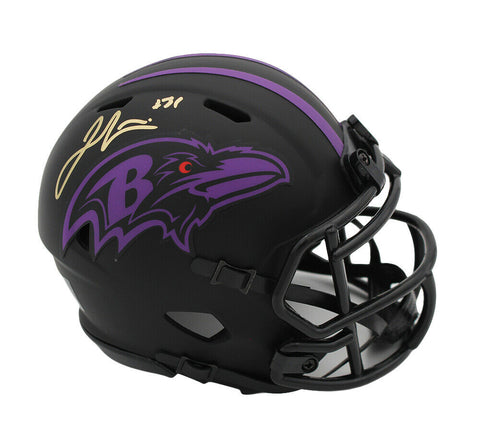 Jamal Lewis Signed Baltimore Ravens Speed Eclipse NFL Mini Helmet