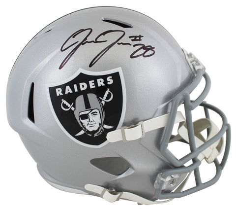 Raiders Josh Jacobs Authentic Signed Full Size Speed Rep Helmet BAS Witnessed