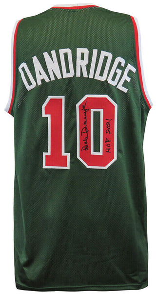 Bob Dandridge Signed Green T/B Custom Basketball Jersey w/HOF 2021 -SCHWARTZ COA