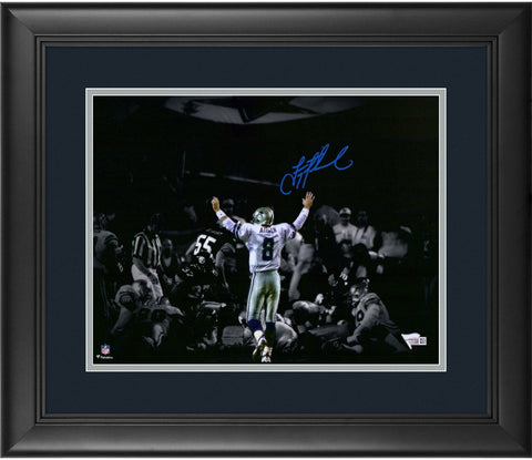 Troy Aikman Dallas Cowboys Framed Autographed 11" x 14" Spotlight Photograph