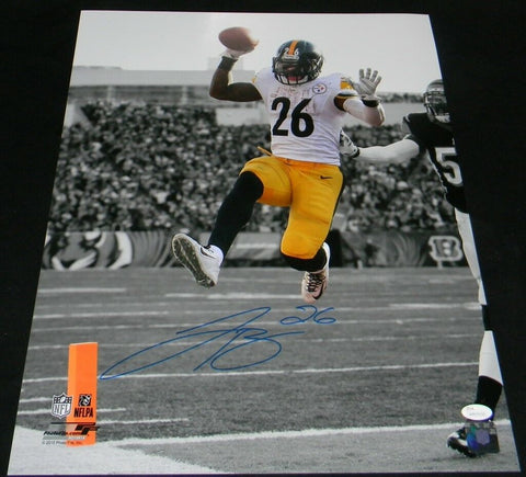 LEVEON LE'VEON BELL SIGNED AUTOGRAPHED PITTSBURGH STEELERS 16x20 PHOTO JSA