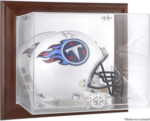 Titans Brown Framed Wall-Mountable Logo Helmet Case - Fanatics