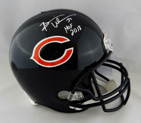 Brian Urlacher Autographed Chicago Bears F/S Helmet w/ HOF - Beckett Auth *White