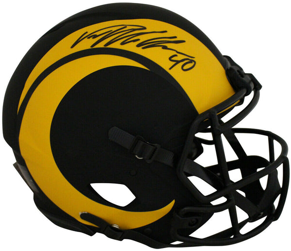 Von Miller Autographed Los Angeles Rams Authentic Eclipse Helmet BAS 34332