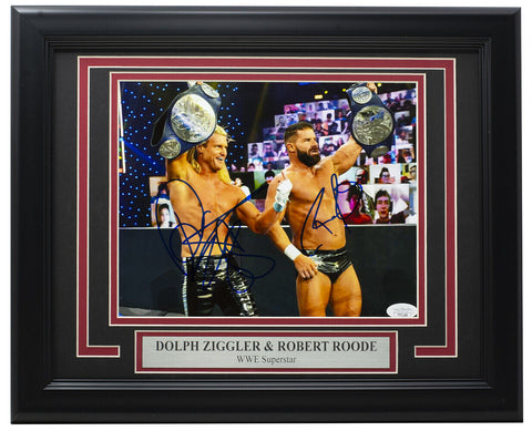 Dolph Ziggler and Robert Roode Signed Framed 8x10 WWE Photo JSA