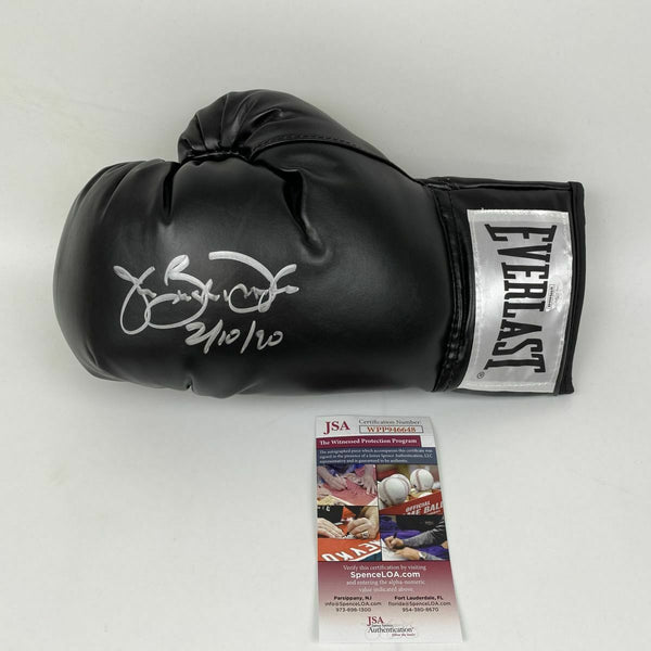 Autographed/Signed JAMES BUSTER DOUGLAS Tyson KO 2-10-90 Black Glove JSA COA