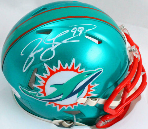 Jason Taylor Autographed Miami Dolphins Flash Speed Mini Helmet-JSA W *White