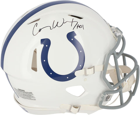 Carson Wentz Indianapolis Colts Signed Riddell Speed Authentic Helmet