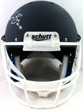 Ian Book Autographed Full Size ND Navy Schutt Helmet White FM- Beckett W *White