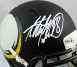 Adrian Peterson Signed Minnesota Vikings AMP Mini Helmet - Beckett Auth *White