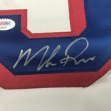 Autographed/Signed MIKE RICHTER New York White Hockey Jersey PSA/DNA COA Auto