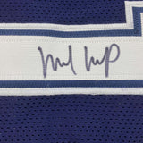 Autographed/Signed Michael Gallup Dallas Blue Football Jersey JSA COA