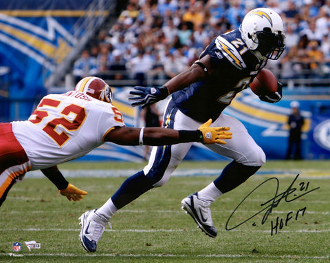 LaDainian Tomlinson SD Chargers Signed 16x20 Action Photo & "HOF 17" Insc