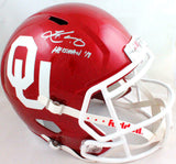 Kyler Murray Autographed Oklahoma Sooners F/S Speed Helmet w/ HT- Beckett W Auth