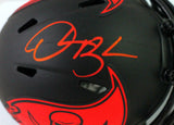 Derrick Brooks Autographed Buccaneers Eclipse Speed Mini Helmet- Beckett W *Red