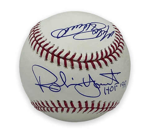 Robin Yount, Andre Dawson & Mike Schmidt Signed Autographed MLB Baseball JSA