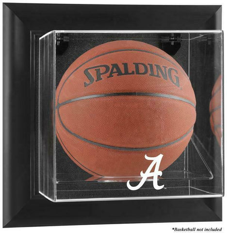 Alabama Crimson Tide Black Framed Wall-Mountable Basketball Display Case