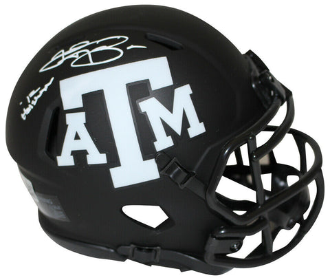 Johnny Manziel Autographed Texas A&M Eclipse Mini Helmet Heisman BAS 35373