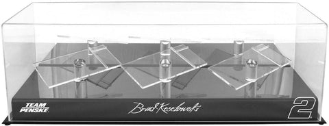 Brad Keselowski #2 Team Penske 3 Car 1/24 Scale Die Cast Display Case & Platform