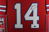 STEFON DIGGS (Bills red SKYLINE) Signed Autographed Framed Jersey Beckett