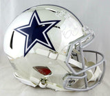 Ezekiel Elliott Signed Cowboys F/S Chrome Speed Authentic Helmet w/INSC- Beckett