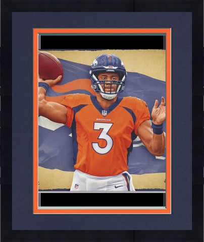FRMD Russell Wilson Broncos 16x20 Photo-Designed & Signed by Brian Konnick-LE 25
