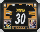 James Conner Signed Steelers 35x43 Framed Jersey (Beckett) 2017 3rd RD Draft Pk